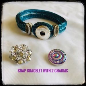 🆕✅ NOOSA STYLE BRACELET WITH 2 CHARMS